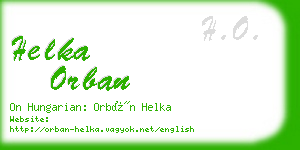 helka orban business card